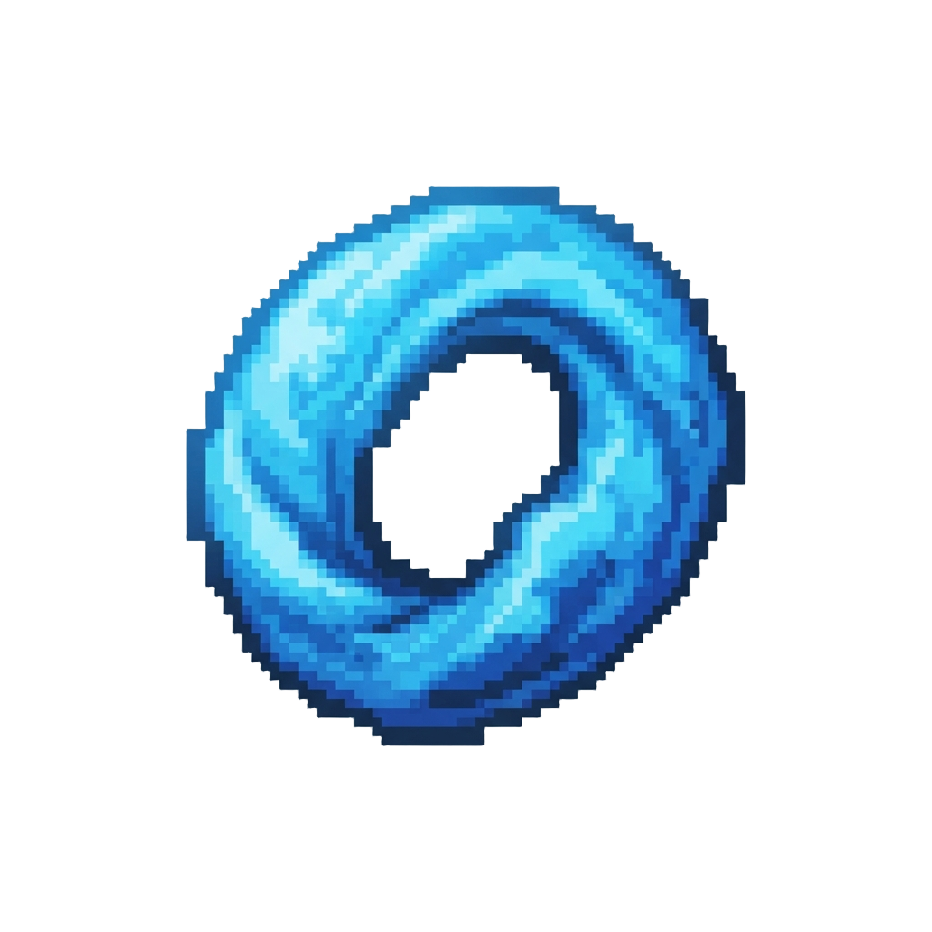 A Brilliant Azure Vapor Ring