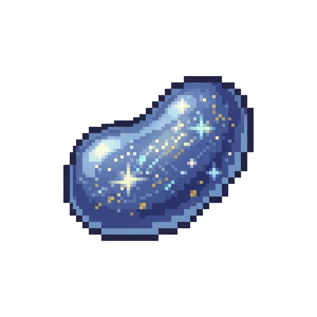 A Shimmering Starry Jelly Bean