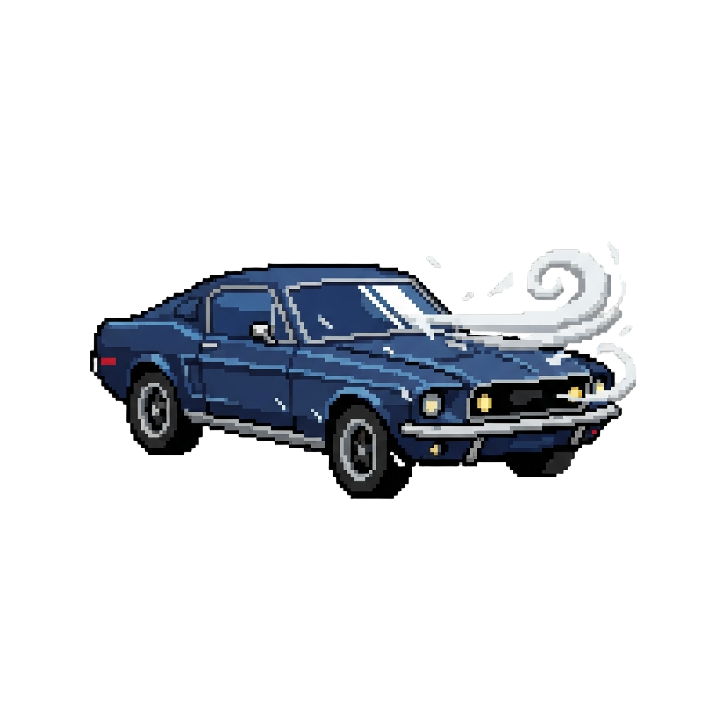 A Sudden Gust of Wind Slowing the Mustang Down