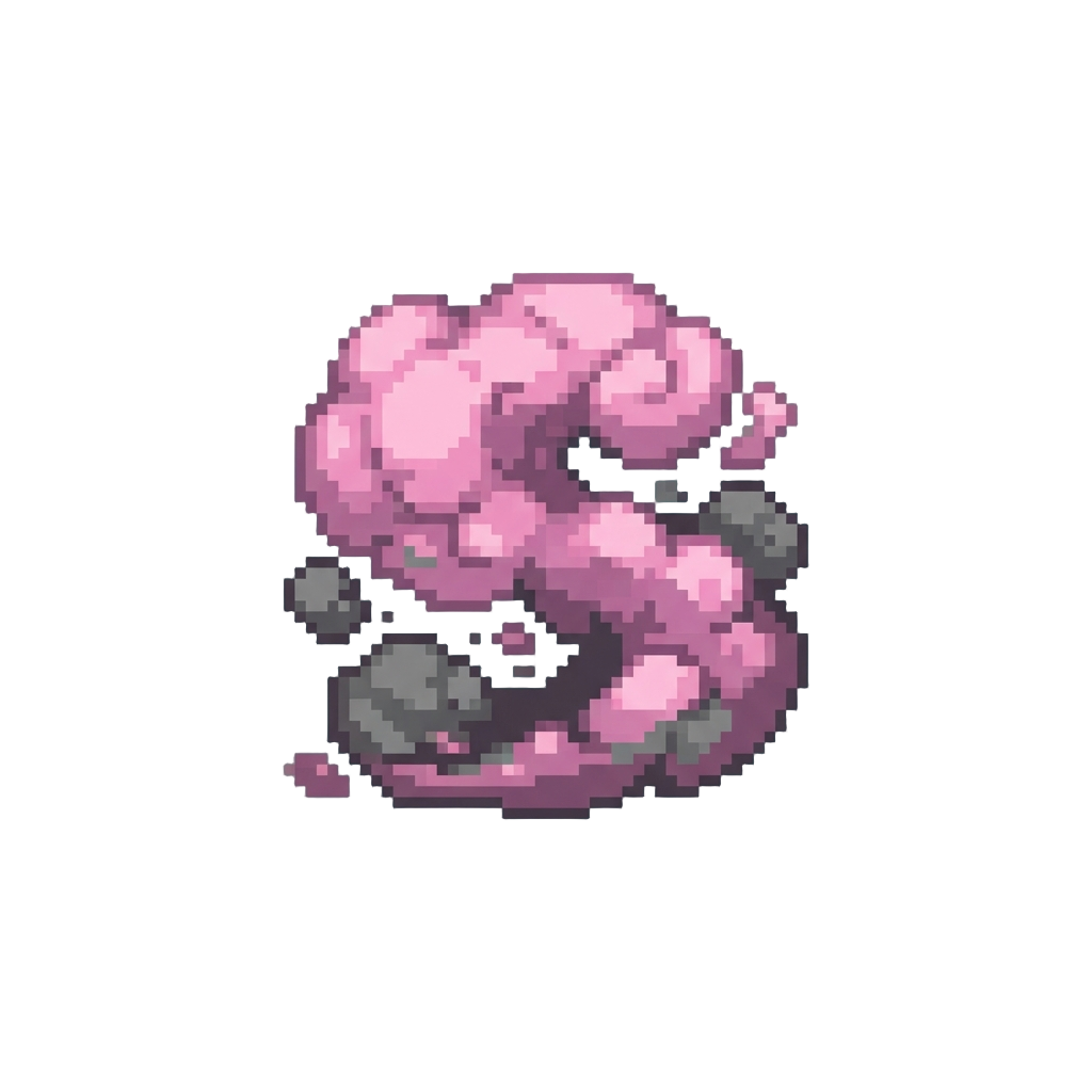 A Cloud of Pink Tire Smoke Filling the Strip