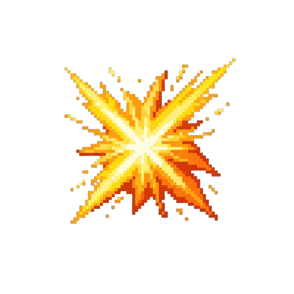 A Blinding Light Energy Beam Explosion