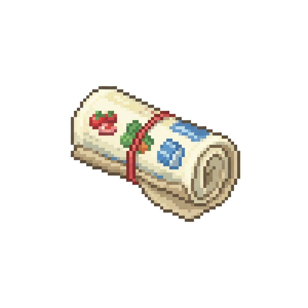 A Rolled-up Grocery Flyer