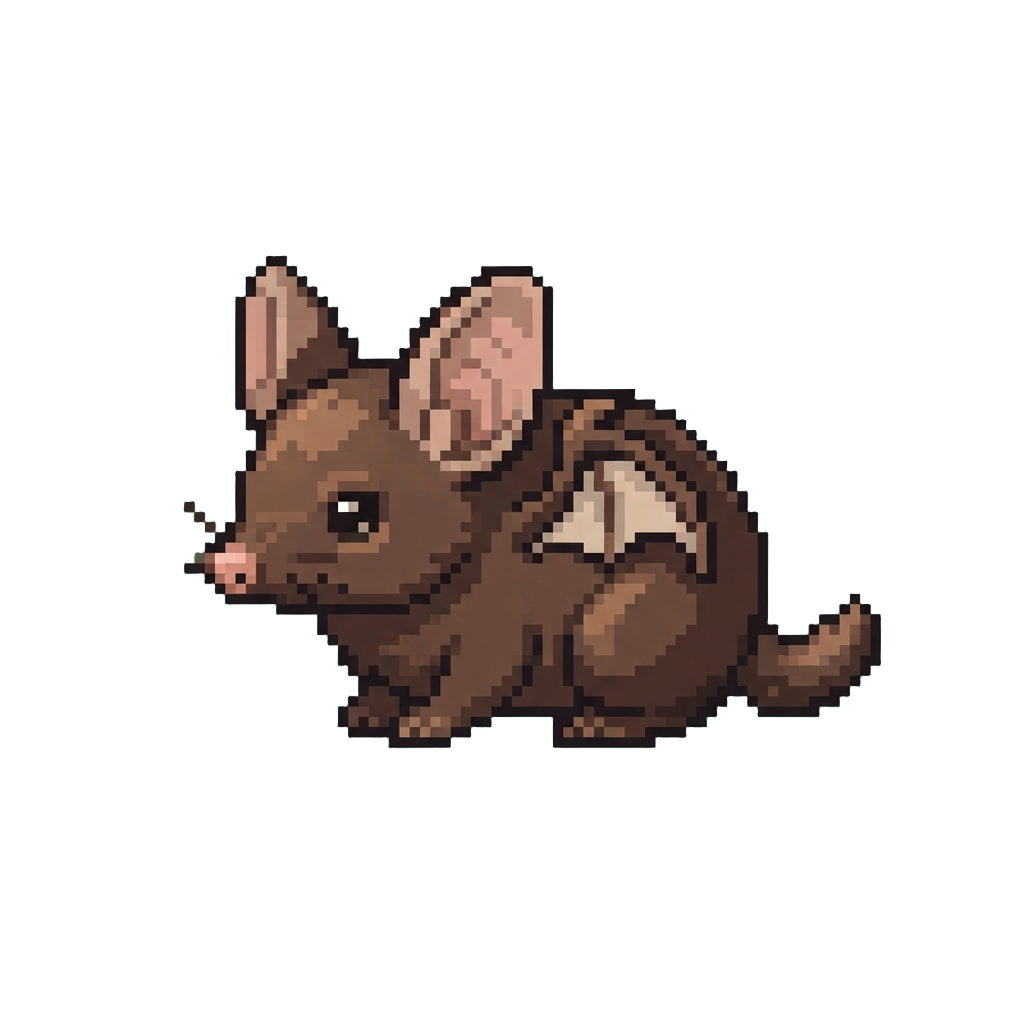 A Cute Bat-eared Shrew with Tiny Wings