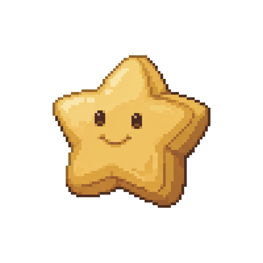 A Plush Smiling Star Pastry