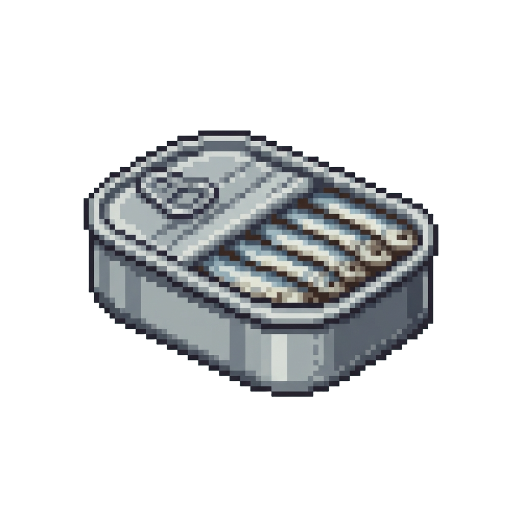 A Small Tin of Canned Sardines