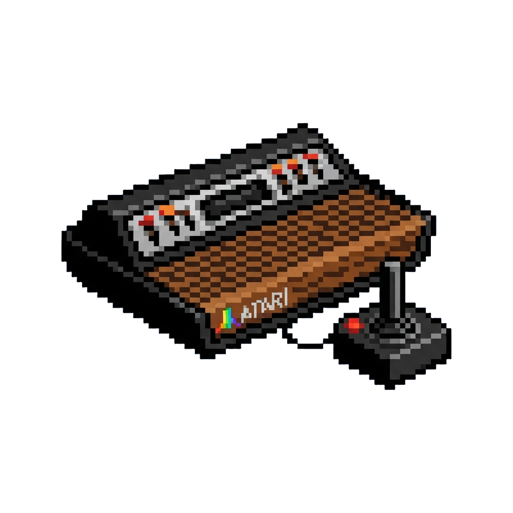 Atari 2600 Era with Ultra-blocky 8-bit Sprite Blocks and a 4-color Palette