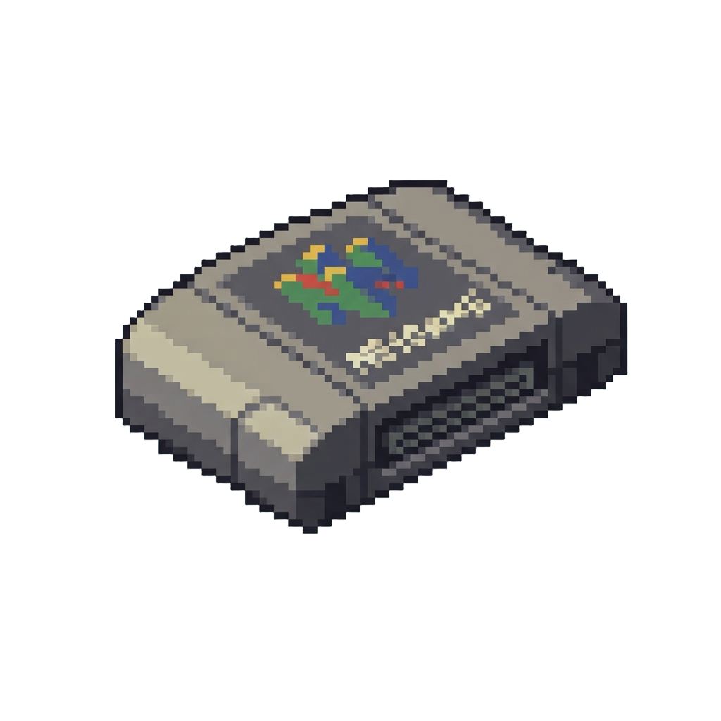 Nintendo 64 Era with Chunky Low-polygon 3d Graphics and Blurry Texture Filtering