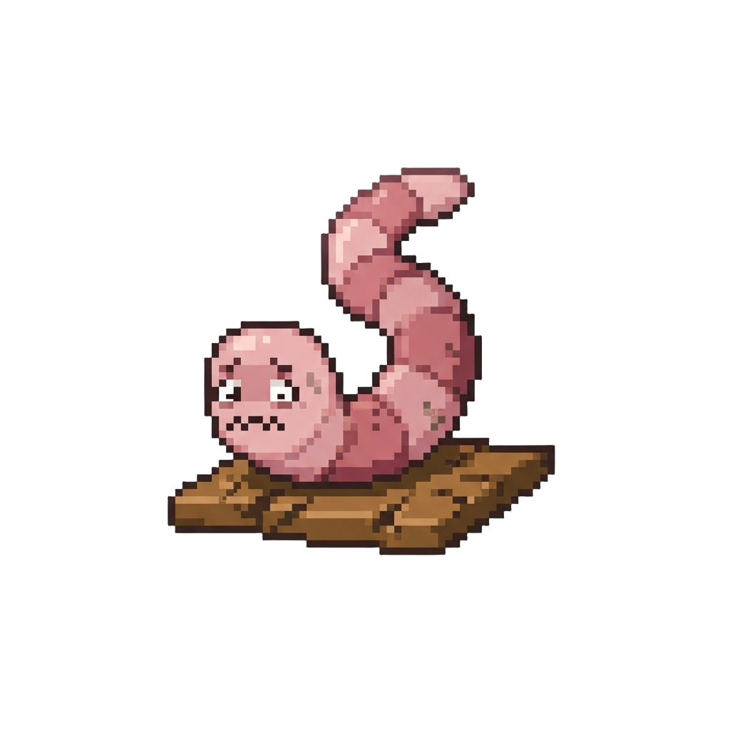 A Comic Mistimed Worm Flop