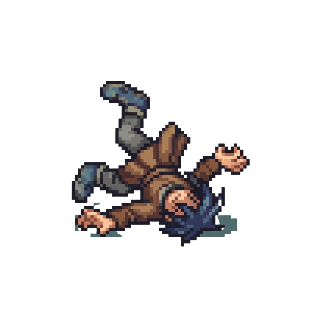 A Clumsy Failed Headspin Tumble
