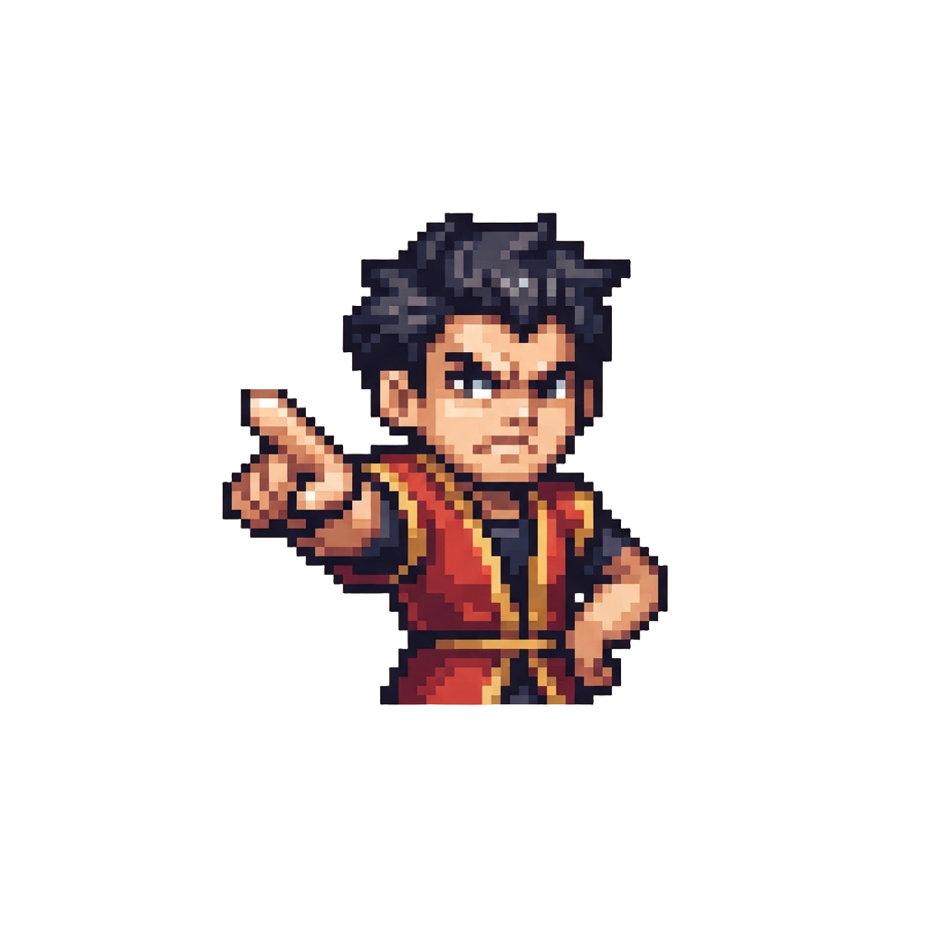 An Offended Hand-on-hip Pose with an Accusatory Finger Glare