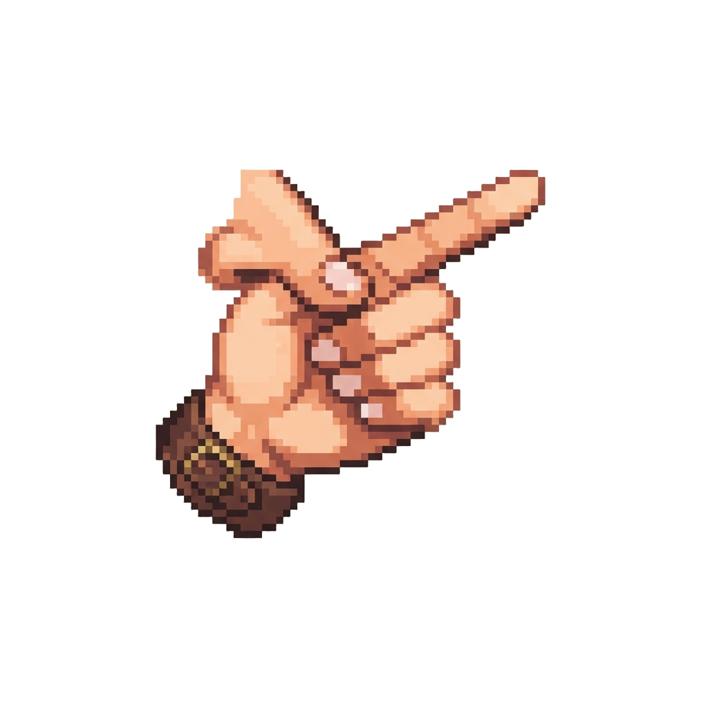 A Dramatic Nose-pinch While Pointing Off-camera Accusefully