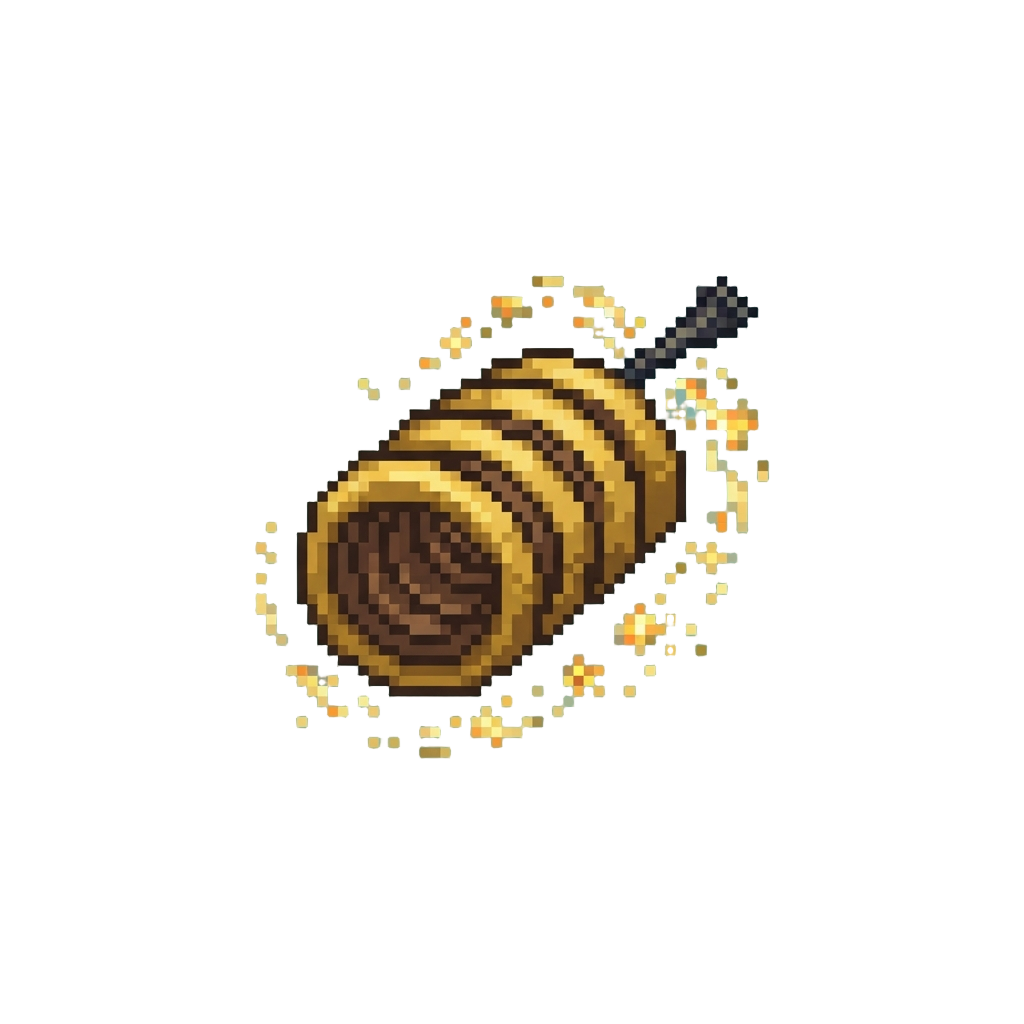 Golden Firework Tail Spin