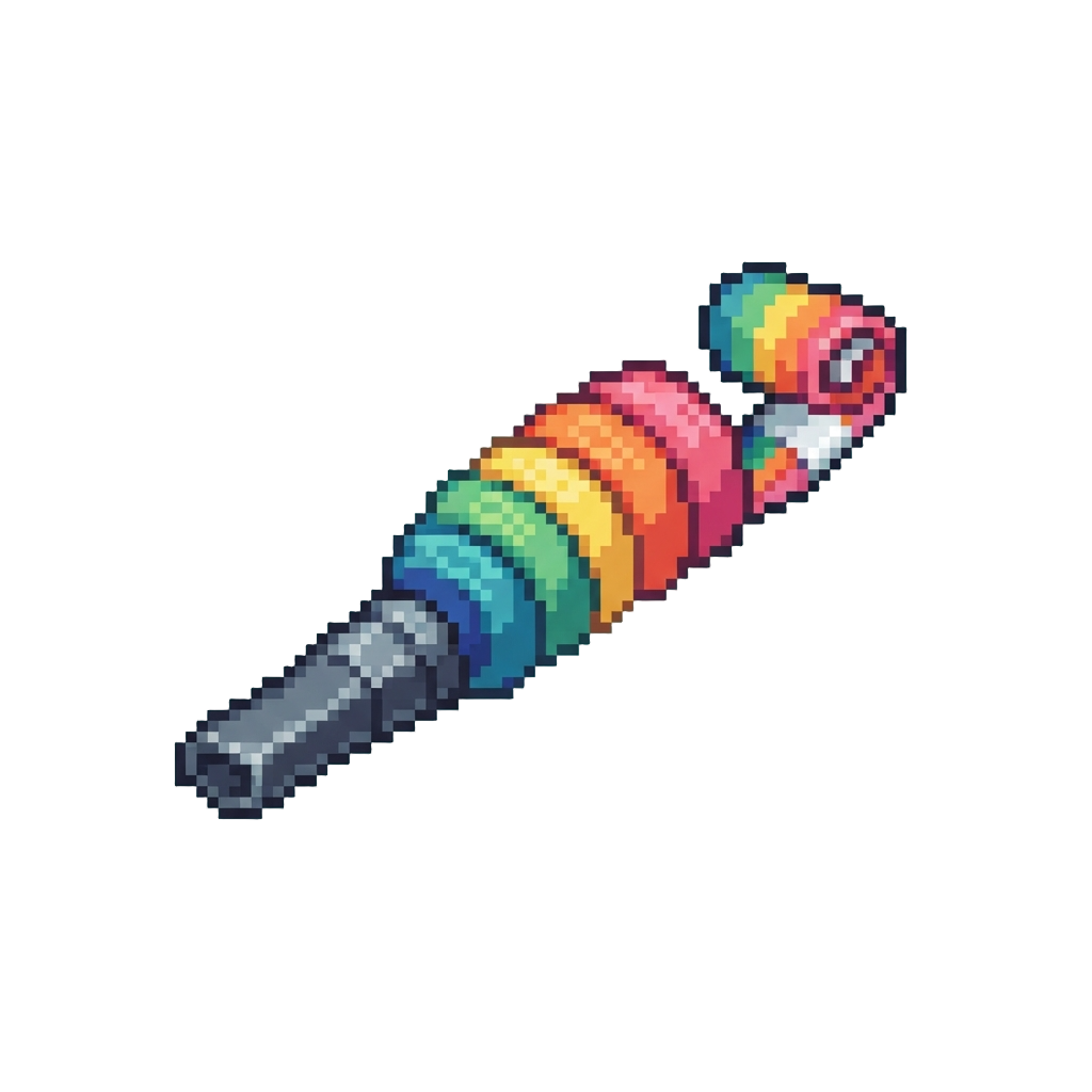 A Rainbow Party Whistle
