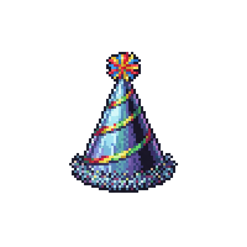 A Shiny Foil Party Hat