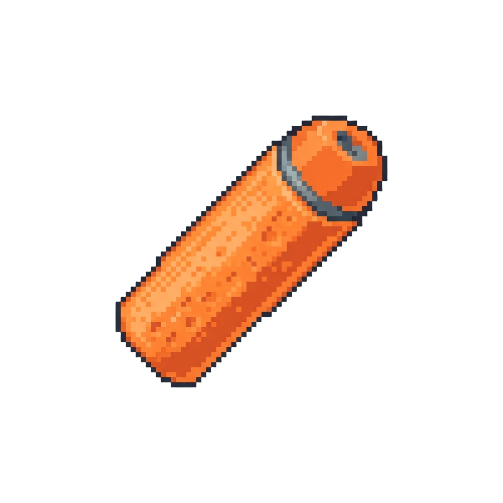 A Bright Orange Foam Bullet