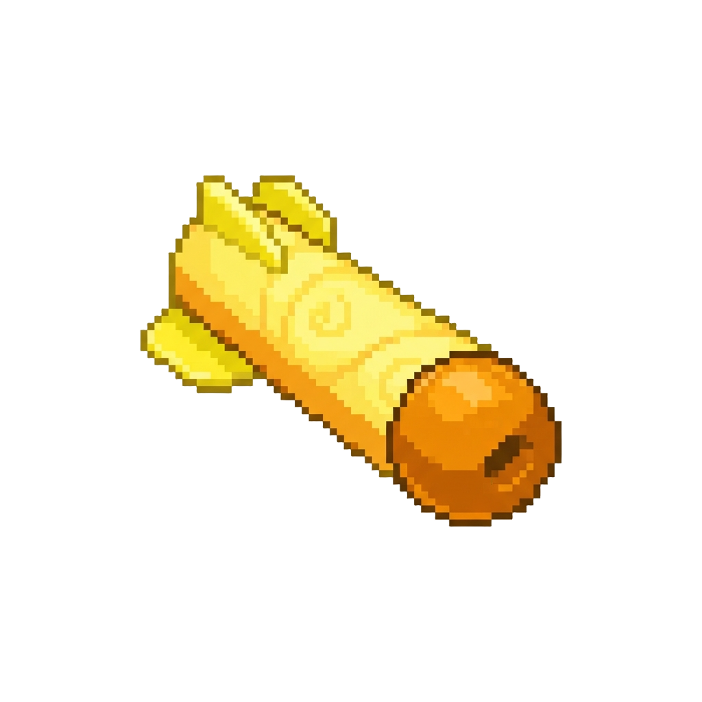 A Glowing Yellow Foam Dart