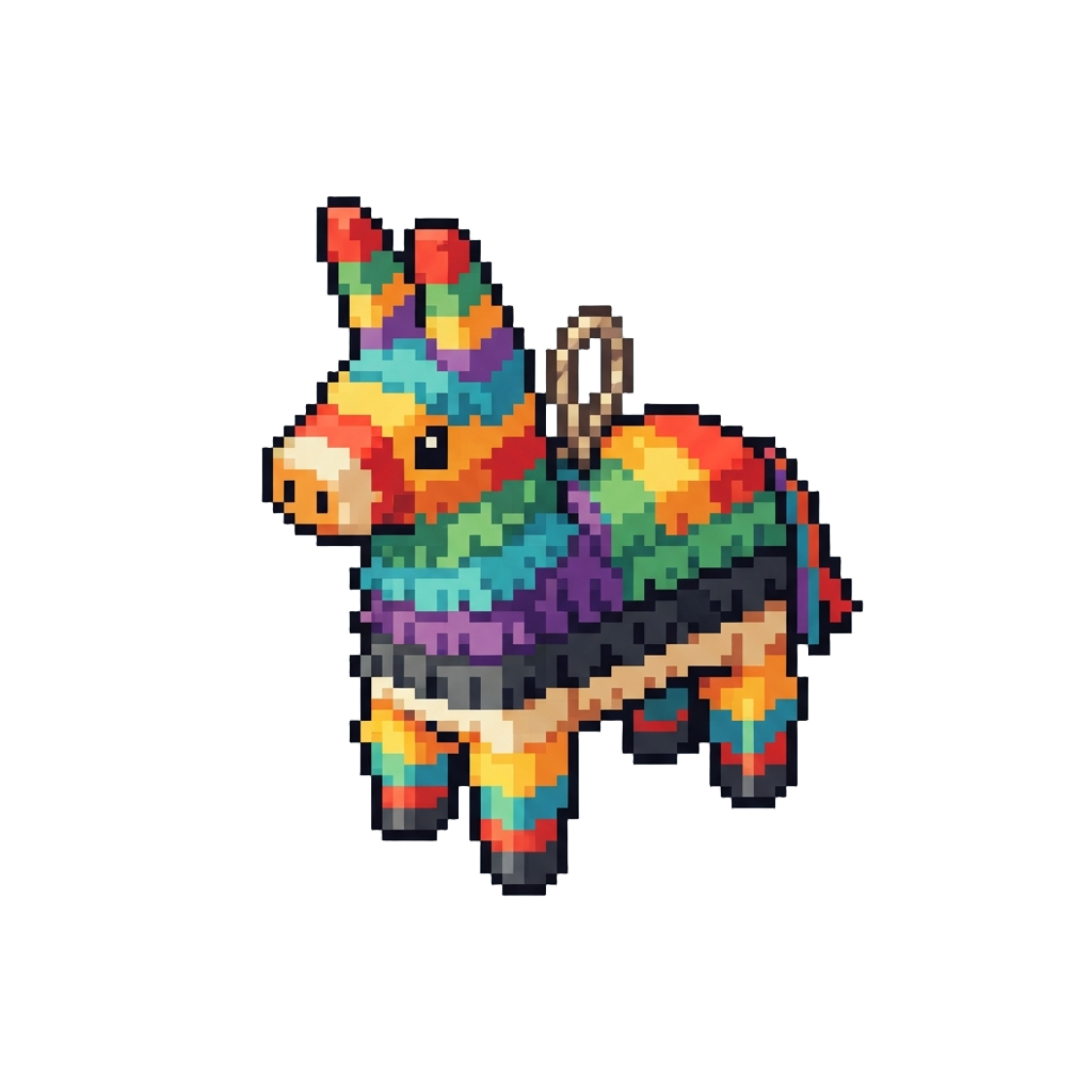 A Colorful Party Pin Pinata