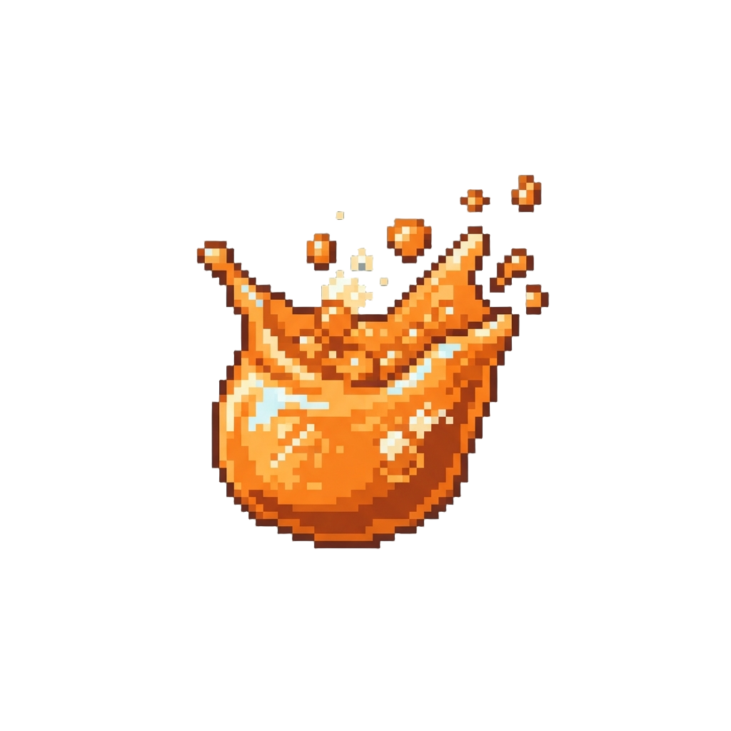 Fizzy Orange Soda Splash