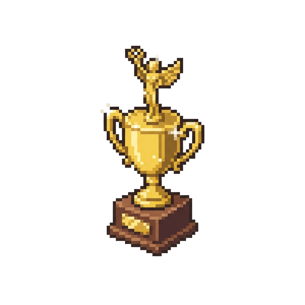 A Glittering Trophy Figurine