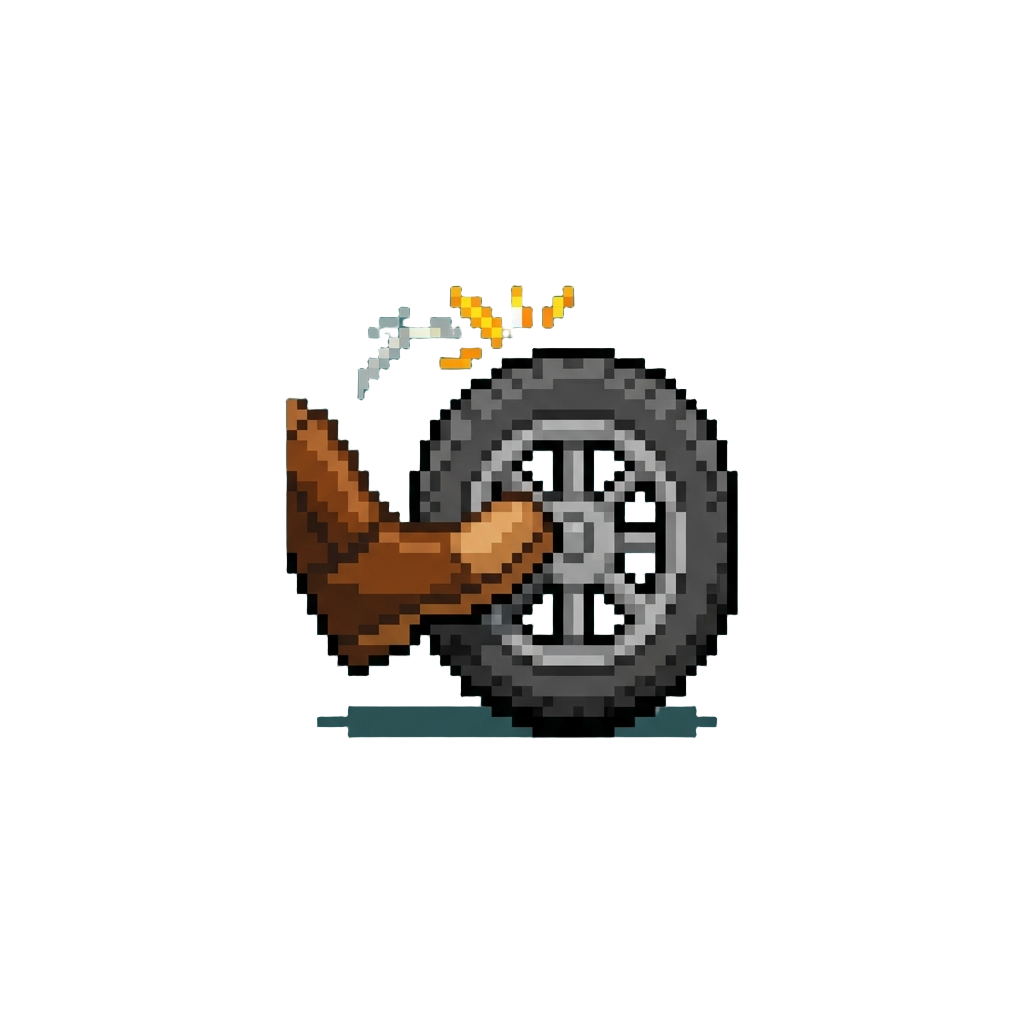 A Gentle Kick to the Front Tire