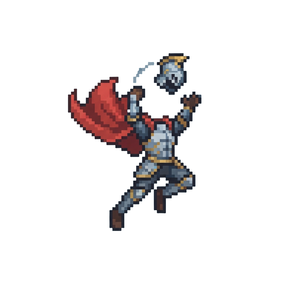 A Triumphant Helmet-toss Leap