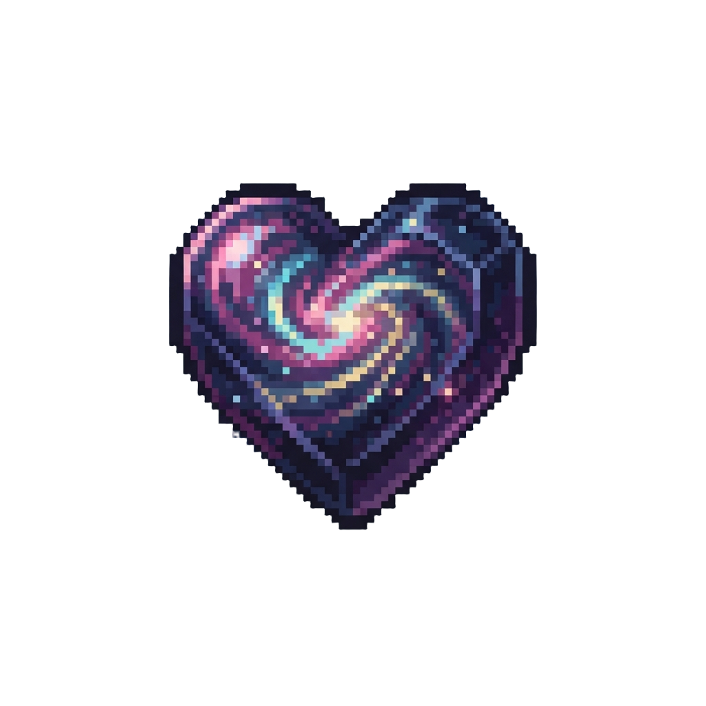 A Glowing Cosmic Nebula Heart