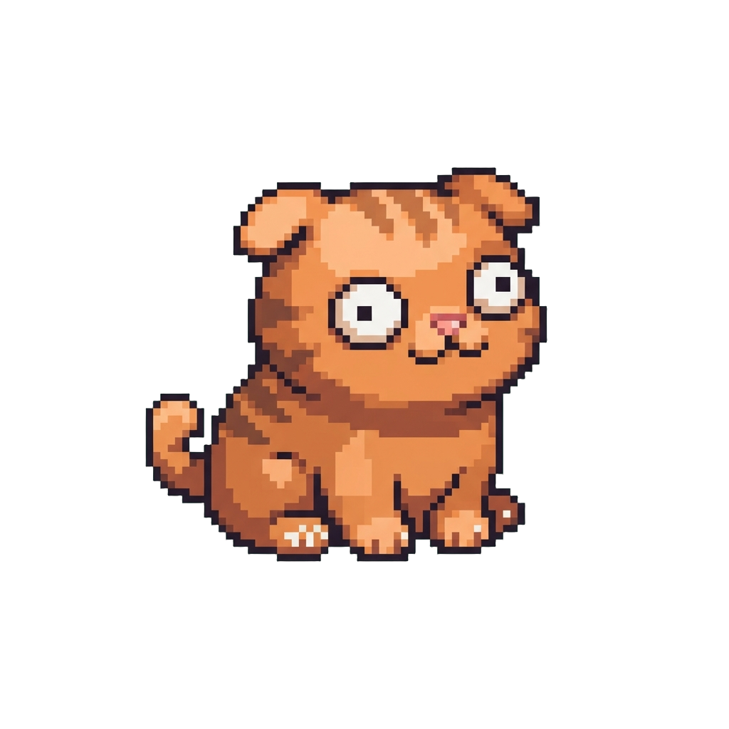 A Derpy Wobbly-eyed Cat Doodle