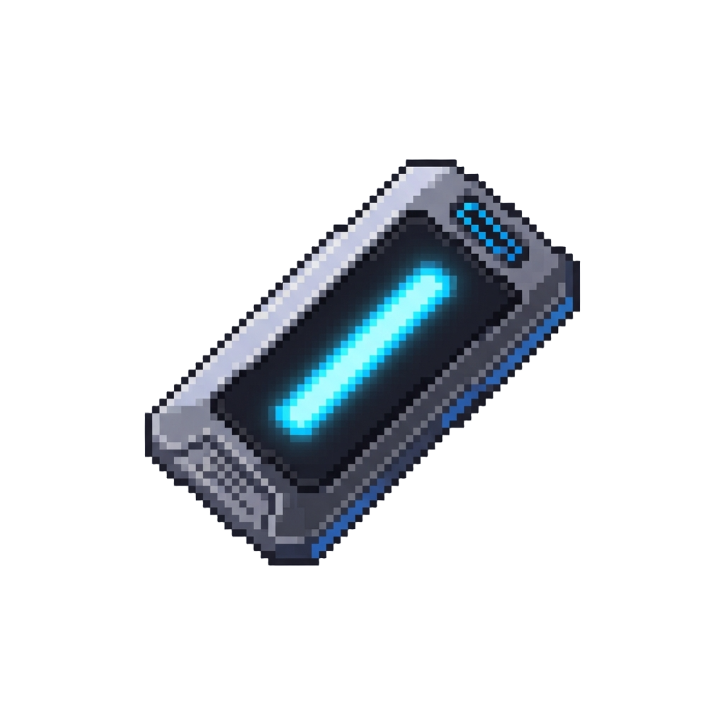 A Neon Laser Keycard