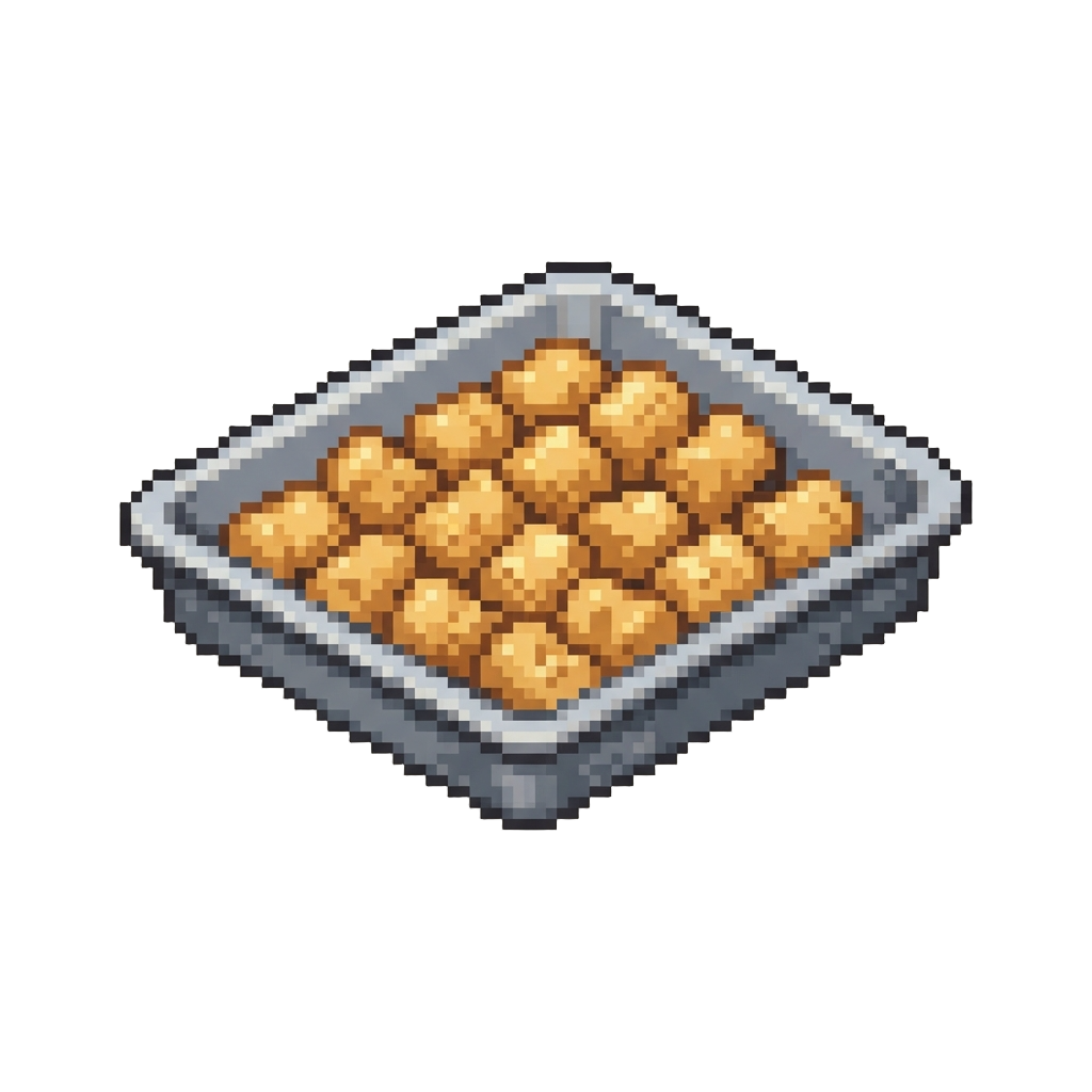 A Tray of Lukewarm Tater Tots