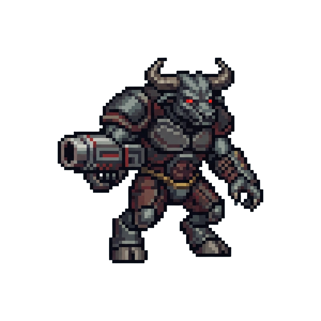 The Giant Cyberdemon Minotaur with Rocket Arm
