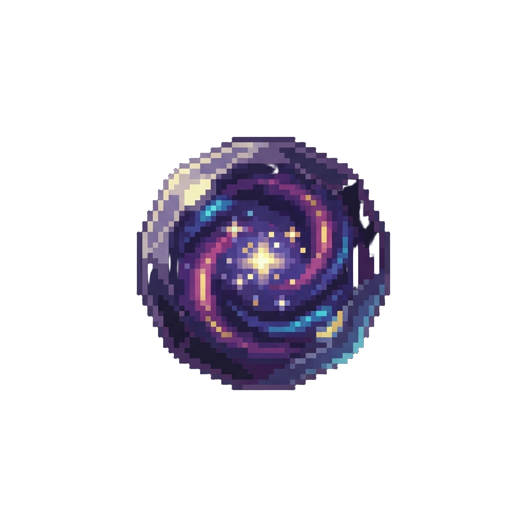 A Glowing Starlight Cosmos Element with Shimmering Nebulae
