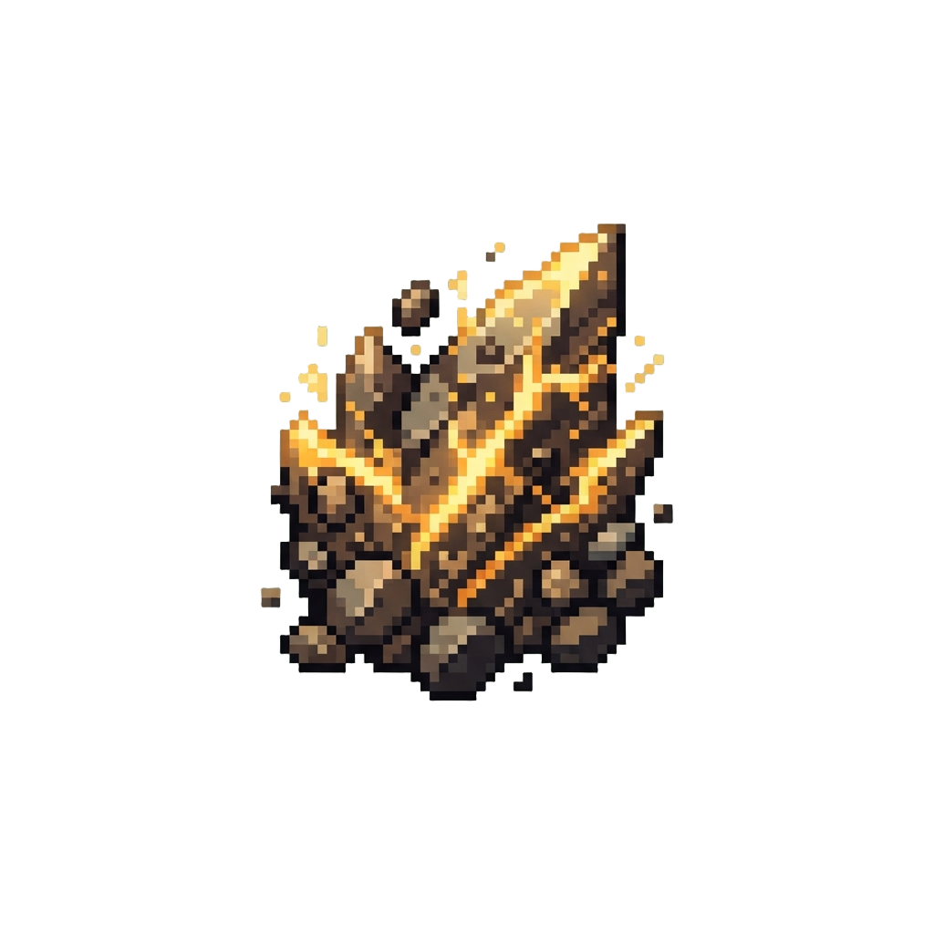 A Sharp Crackling Gravel Earth Element