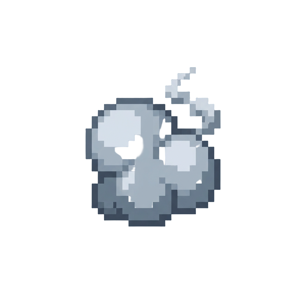 A Tiny Harmless Grey Smoke Puff