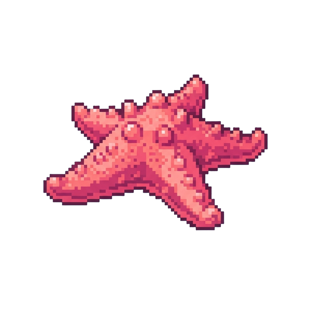 A Vibrant Pink Tropical Sea Star