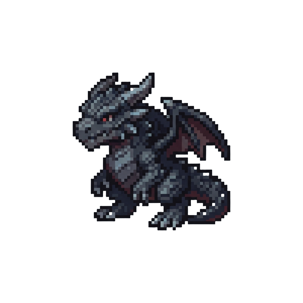 A Scaly Obsidian Tyrant