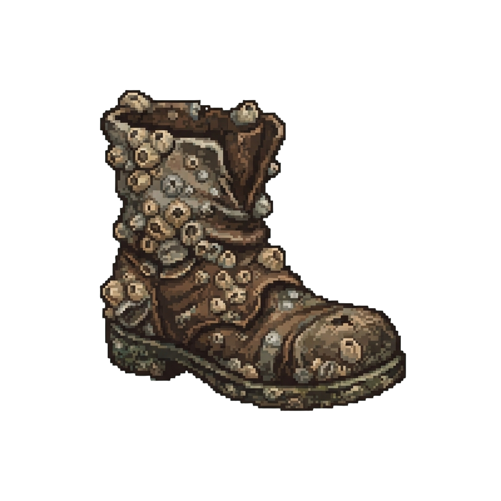 A Barnacle-encrusted Ancient Boot