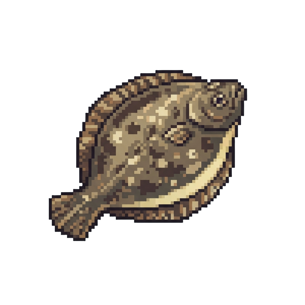 A Plump Spotted Flatfish