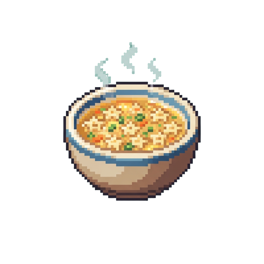 A Steaming Bowl of Star-shaped Noodle Soup