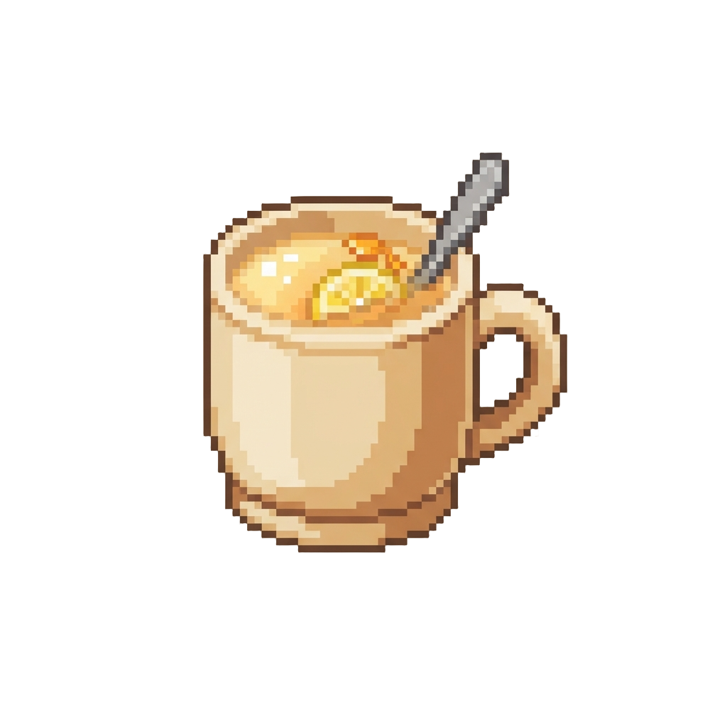 A Soothing Warm Mug of Honey Lemon Water