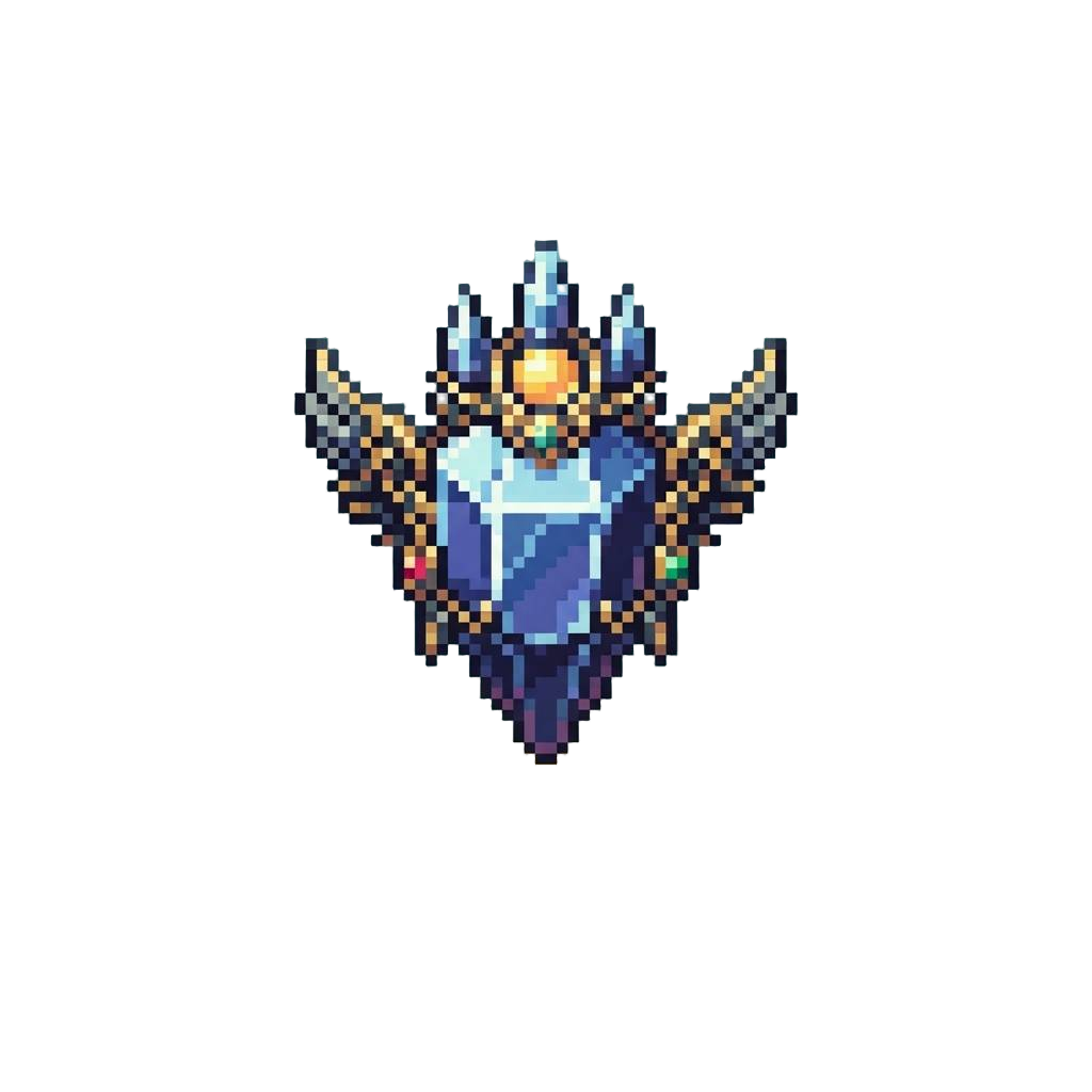 A Crystal Sovereign Hovering on a Pedestal of Light