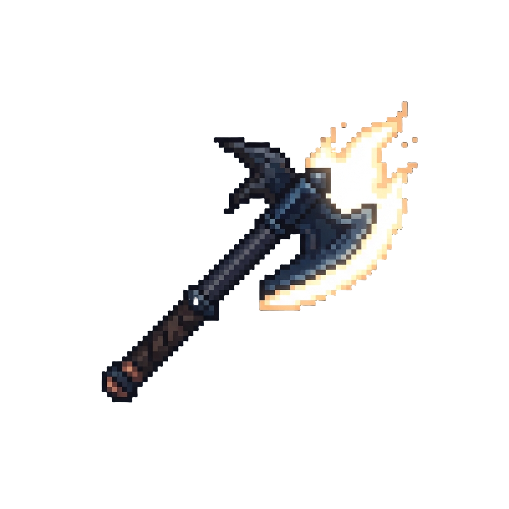 A Radiant Void-slayer Glowing with Brilliant White Flame