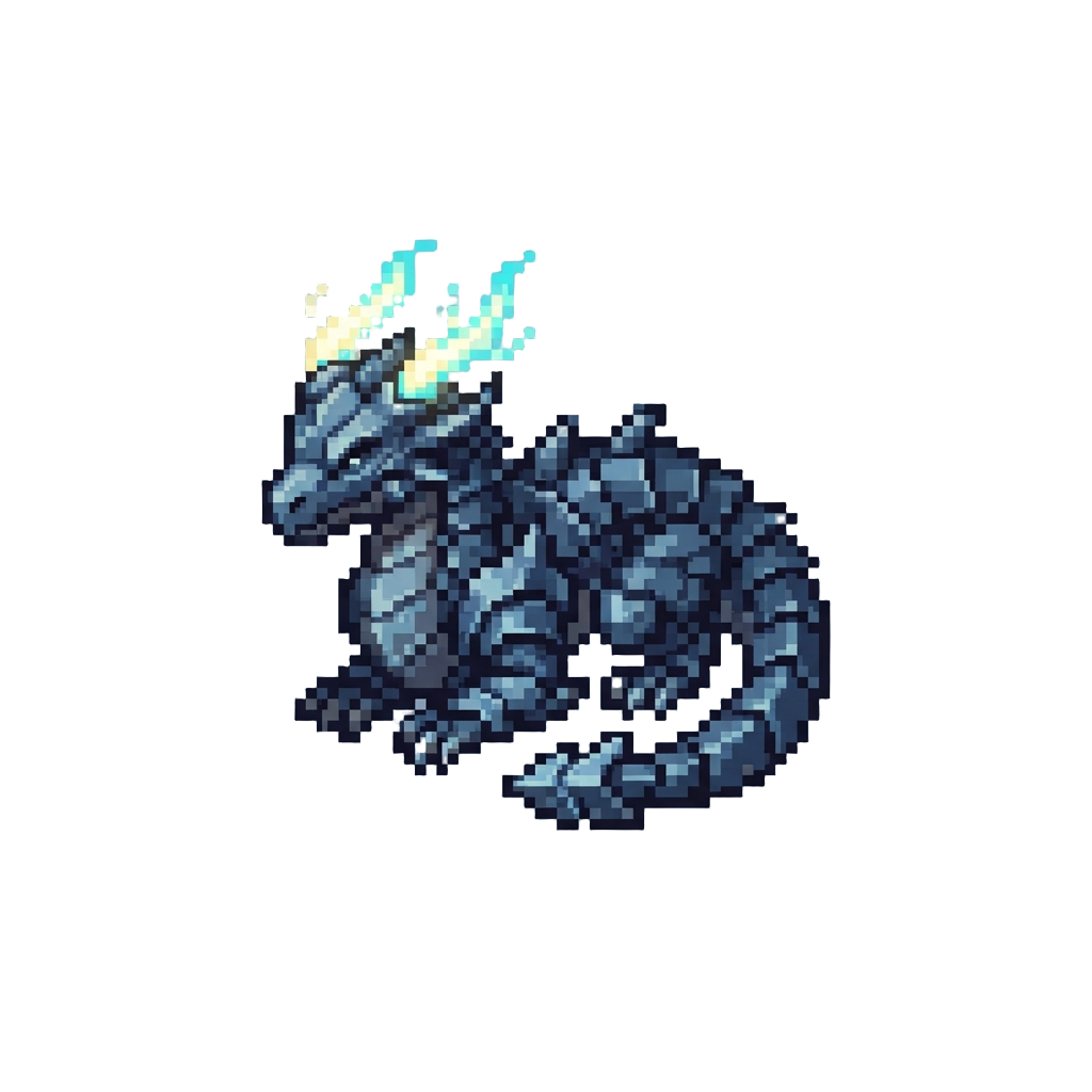 A Mythic Armored Dragon-hybrid with Glowing Plasma Horns and Plated Tail