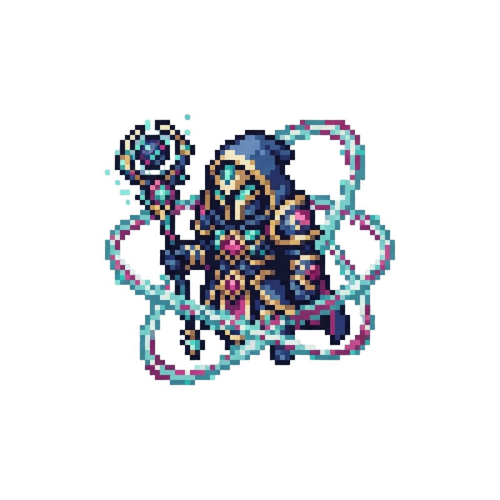 A Quantum Overlord Floating Amid Spinning Particle Rings