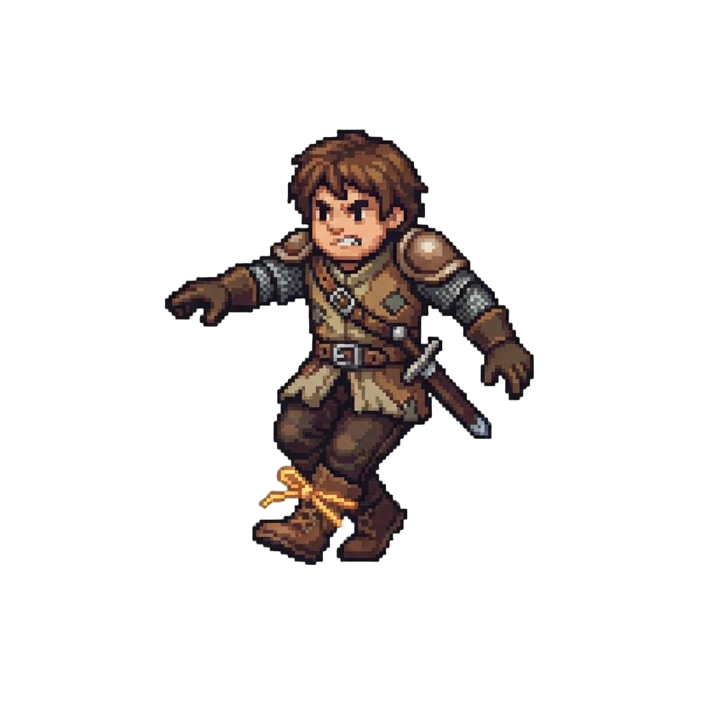 A Clumsy Warrior Trying to Walk with Shoes Tied Together