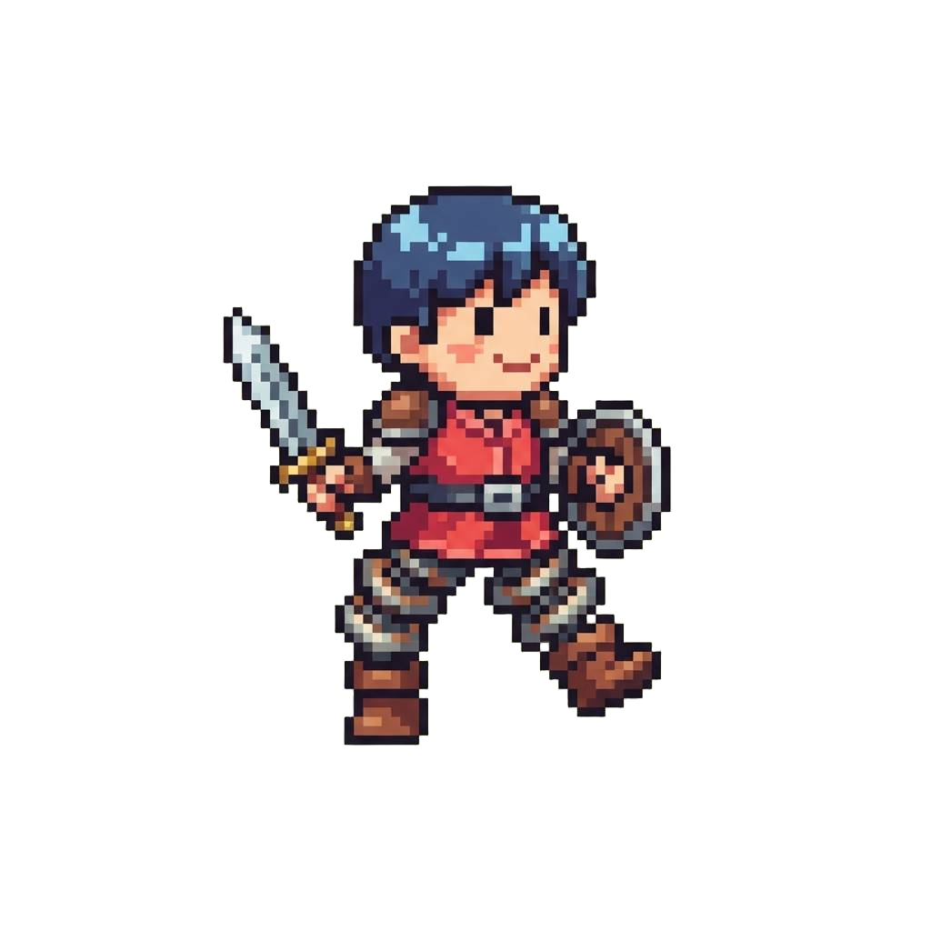A Wobbly Mini-hero with Accordion Legs Expanding and Collapsing