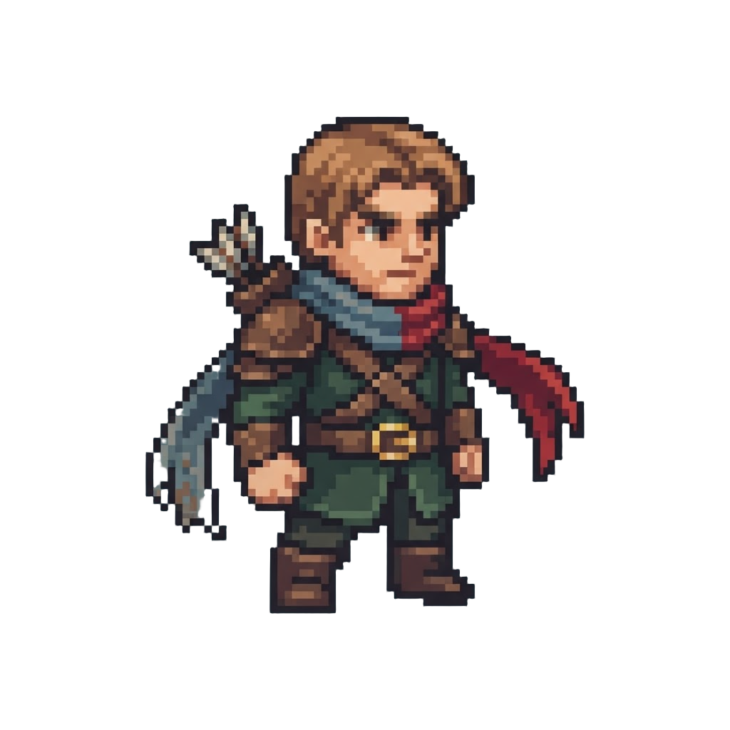 A Hybrid Ranger Wearing a Split Scarf