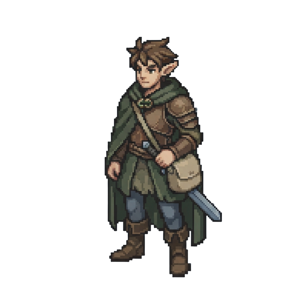 A Hybrid Wanderer Wearing a Split-fabric Cloak