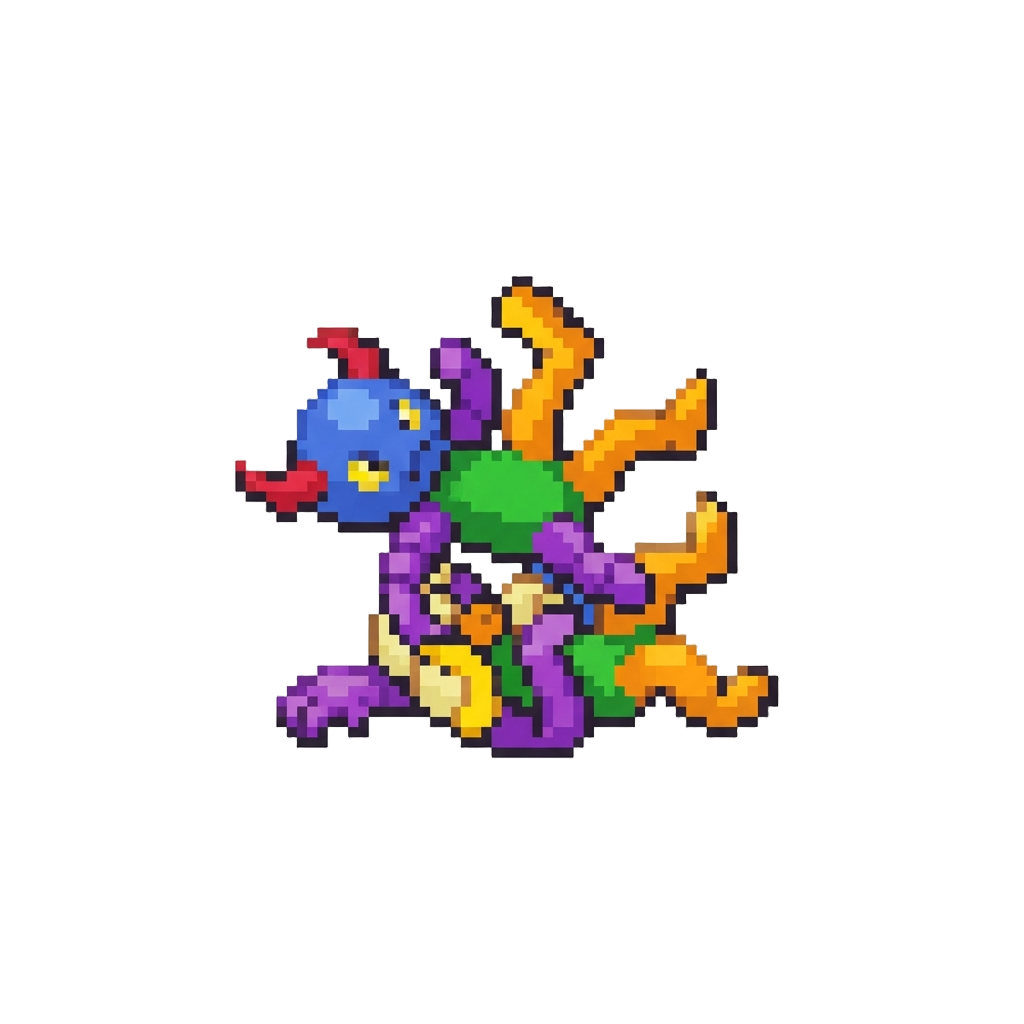 A Clumsy Fusion Figure Falling Over Backwards Into a Heap