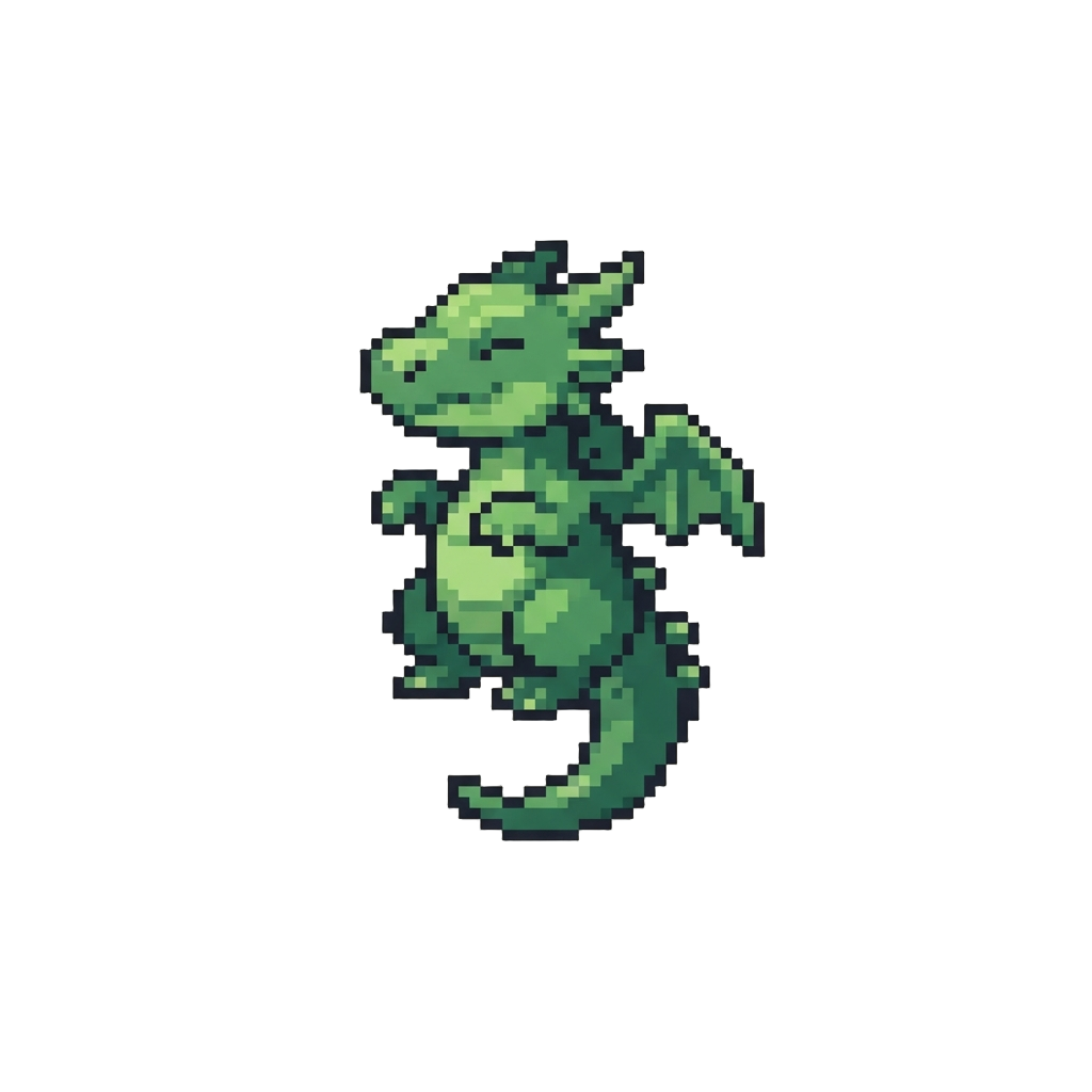 A Miniature Dragon Balancing on Its Tiny Tail