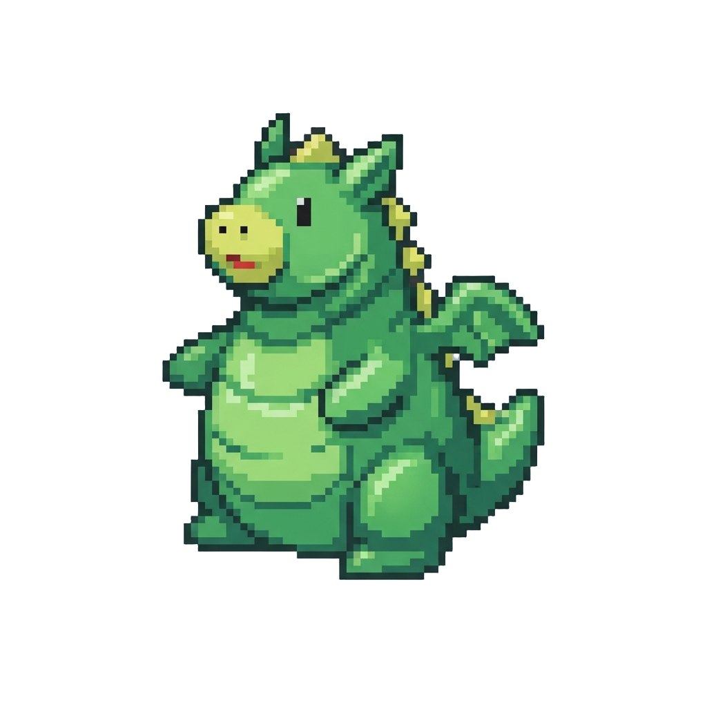 A Inflatable Dragon Costume Puffing Up Around Them